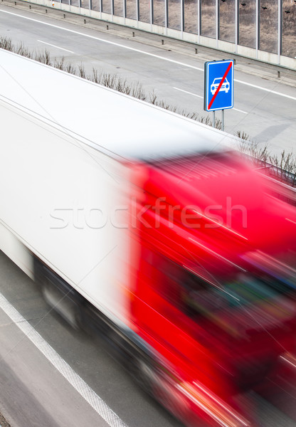 Autostrady ruchu ruchu zamazany samochody miasta Zdjęcia stock © lightpoet