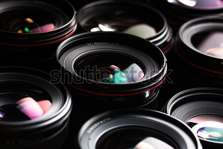 Modern camera lenses Stock photo © lightpoet