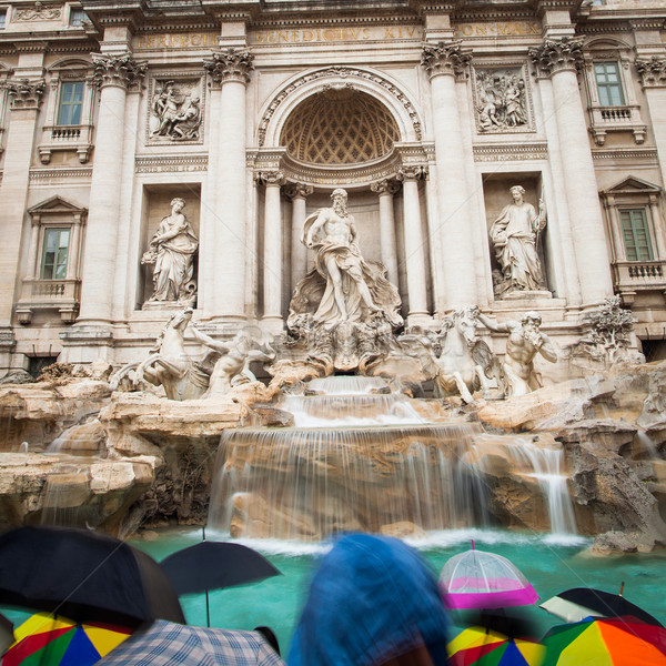 Stock photo: Fontana di Trevi - the famous Trevi fountain in Rome, Italy
