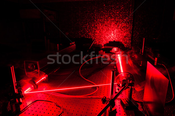 Lasers in a quantum optics lab  Stock photo © lightpoet