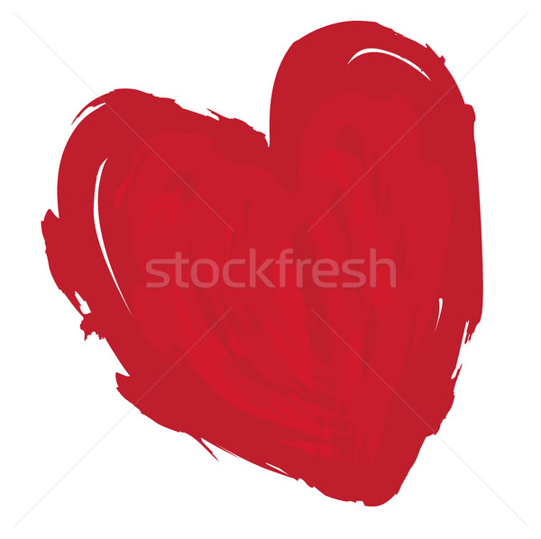 Vektor valentin napi üdvözlet piros grunge szív minta Stock fotó © lilac