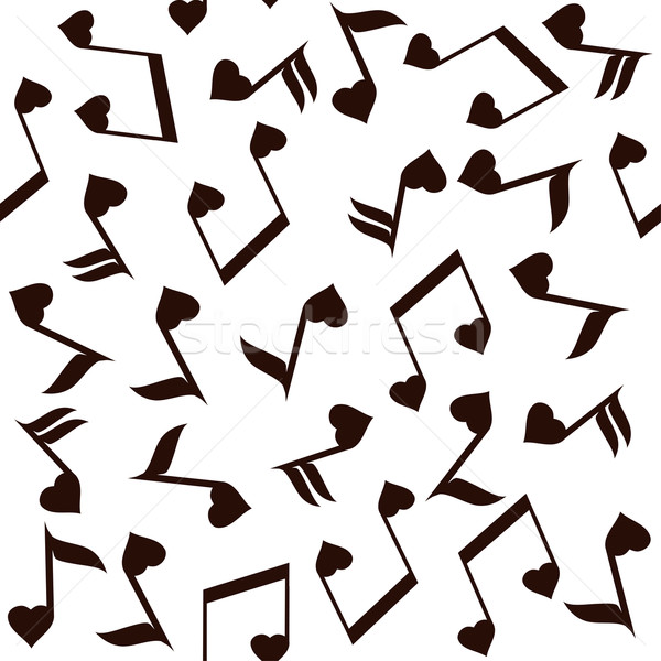 Stock photo: musical notes