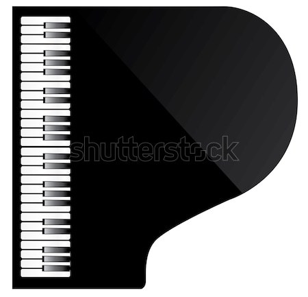 Stock photo: Vector Piano Top