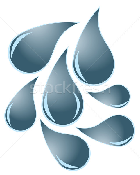 水滴 ベクトル にログイン クリーン クール 影 ストックフォト © lilac