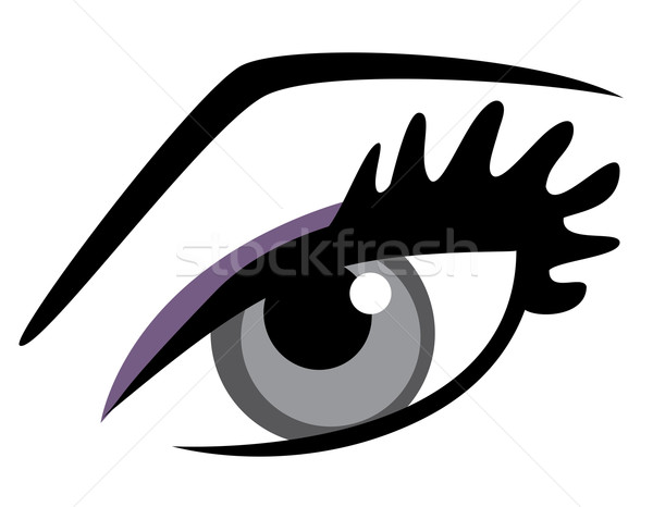 Eye With Long Lashes Stock photo © lilac