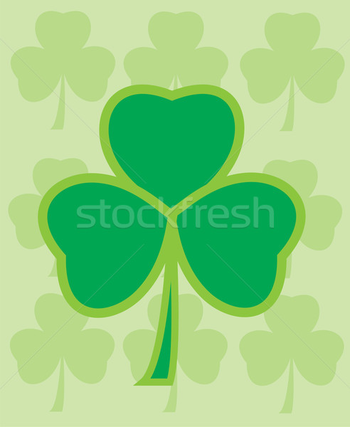 Shamrock vetor trevo folha fundo verde Foto stock © lilac