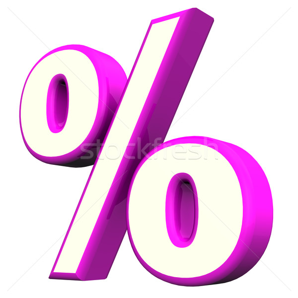 Purple Percent Symbol Stock photo © limbi007