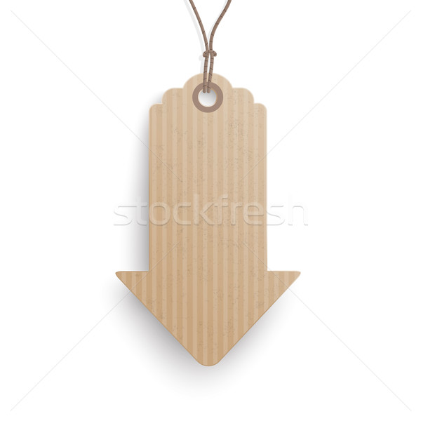 Carton Hanging Price Sticker Arrow Stock photo © limbi007