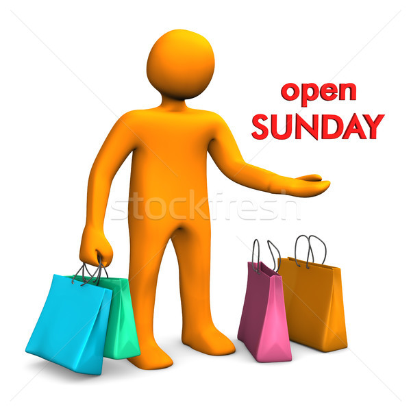 Manikin Open Sunday Stock photo © limbi007
