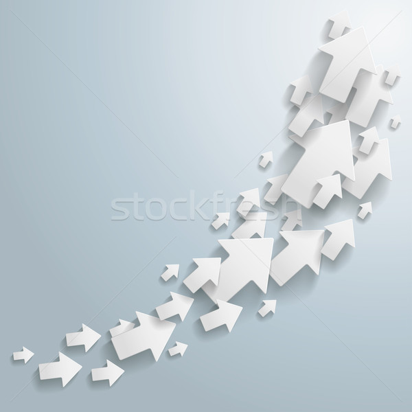 White Arrows Chart Stock photo © limbi007