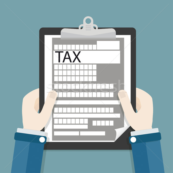 Hands Clipboard Tax Stock photo © limbi007