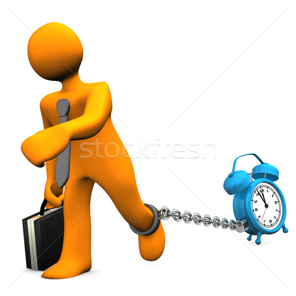 Businessman Prisoner Alarmer Stock photo © limbi007