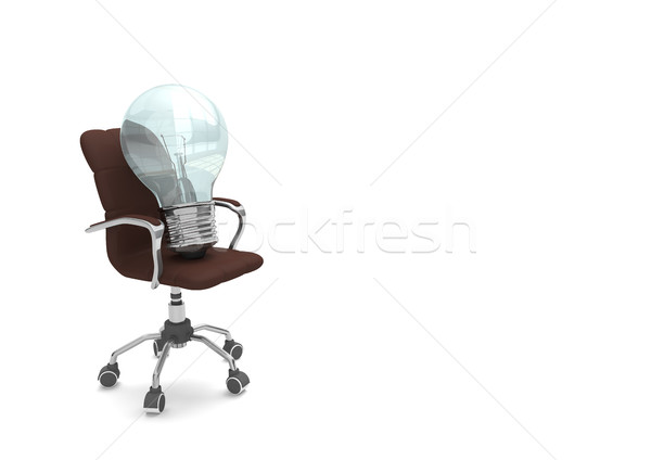 Bulb On Swivel Chair Stock photo © limbi007