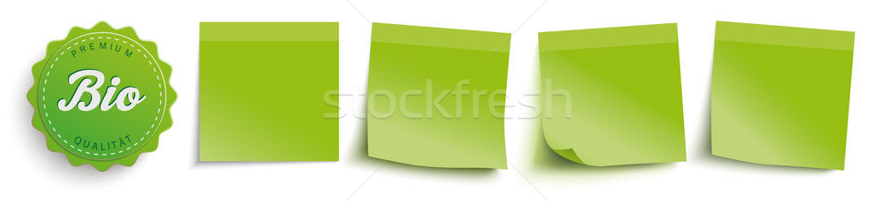 Foto stock: Verde · bio · etiqueta · texto · calidad