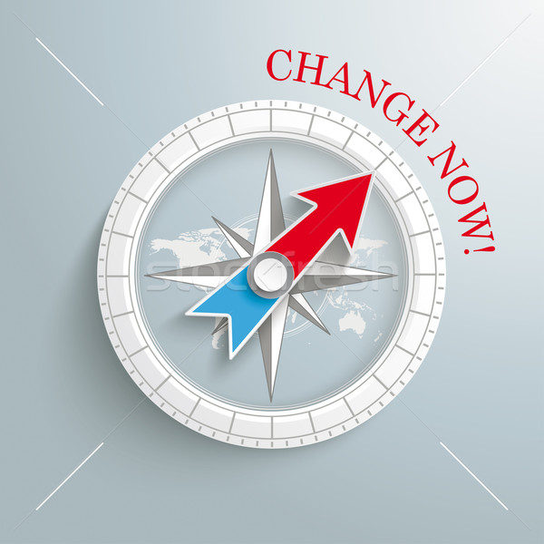 Compass Change Now Stock photo © limbi007