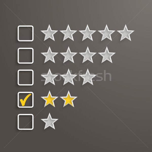 2 Stars Rating Stock photo © limbi007