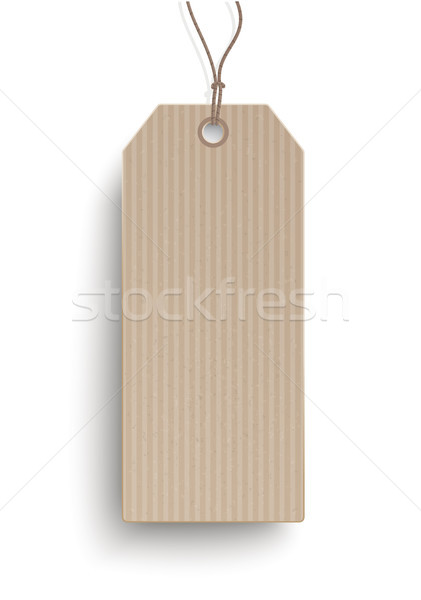 Oblong Long Cardboard Price Sticker Stock photo © limbi007