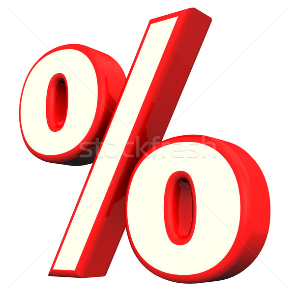 Red Percent Symbol Stock photo © limbi007