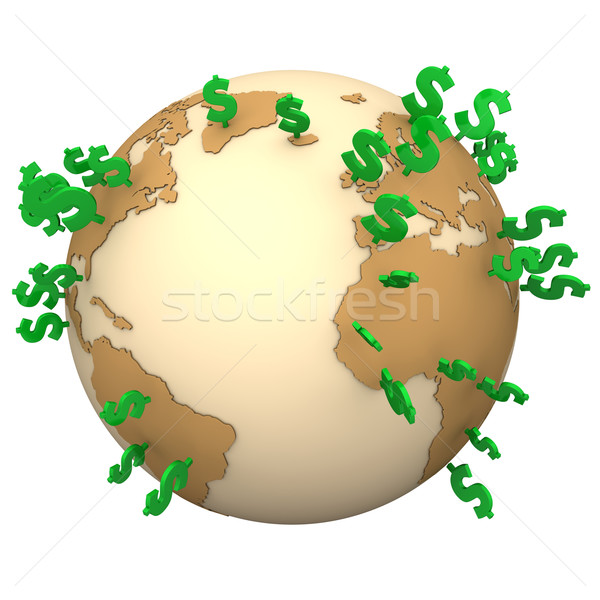 Dollars Globe Stock photo © limbi007