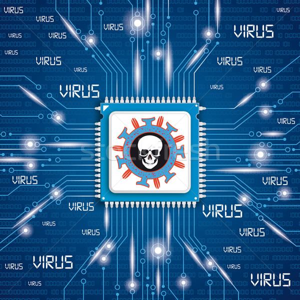 Microchip Processor Virus Stock photo © limbi007