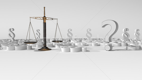 Beam Balance Paragraphs Question Mark Stock photo © limbi007