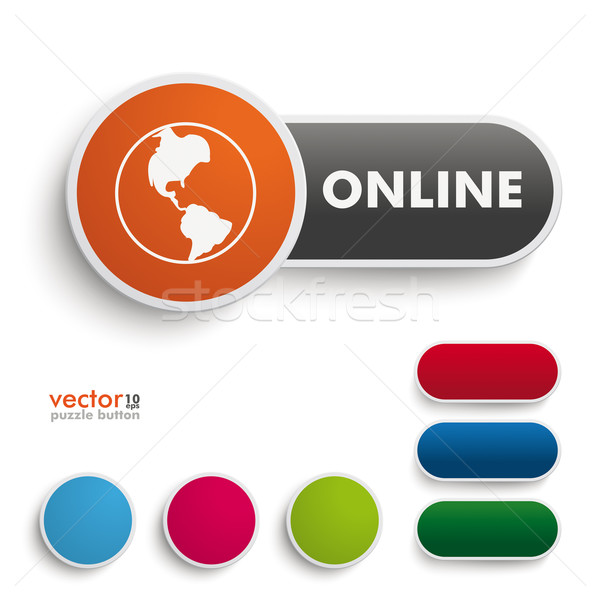 Online Button Stock photo © limbi007