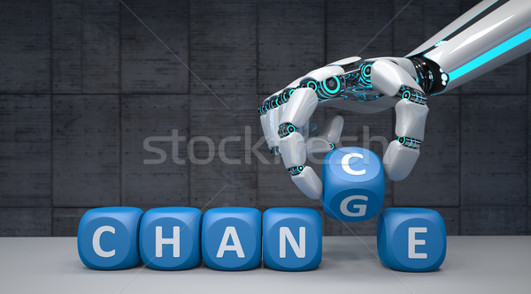 Robot Hand Change Chance Stock photo © limbi007