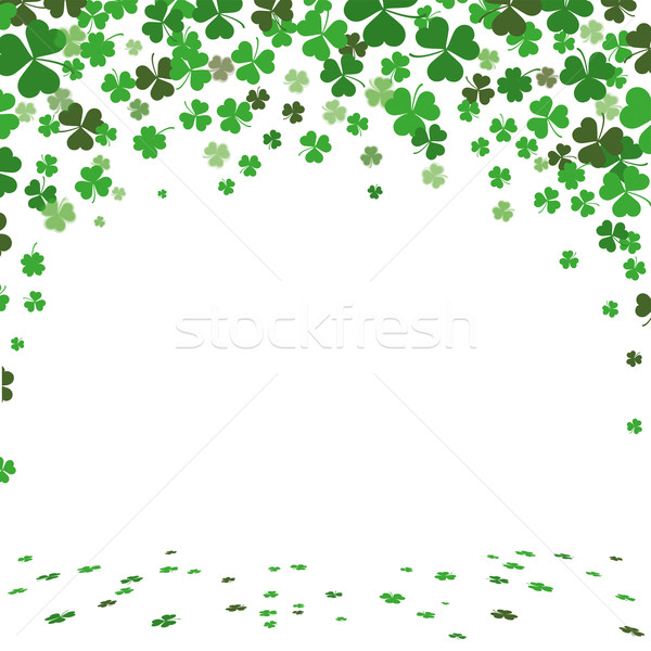 Stock photo: St. Patricks Day Green Shamrocks Cover