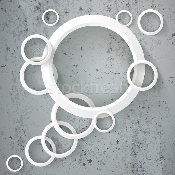 Abstract Rings Speech Bubble Concrete Stock photo © limbi007