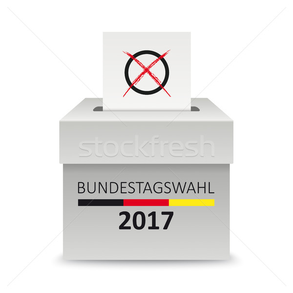 Voting Box Paper Bundestagswahl Stock photo © limbi007