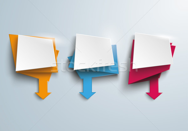 Stock photo: Leaflet Pointers With Arrows