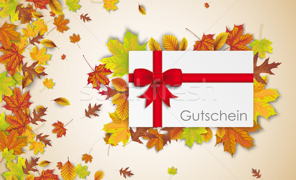 Header Gutschein Autumn Foliage  Stock photo © limbi007