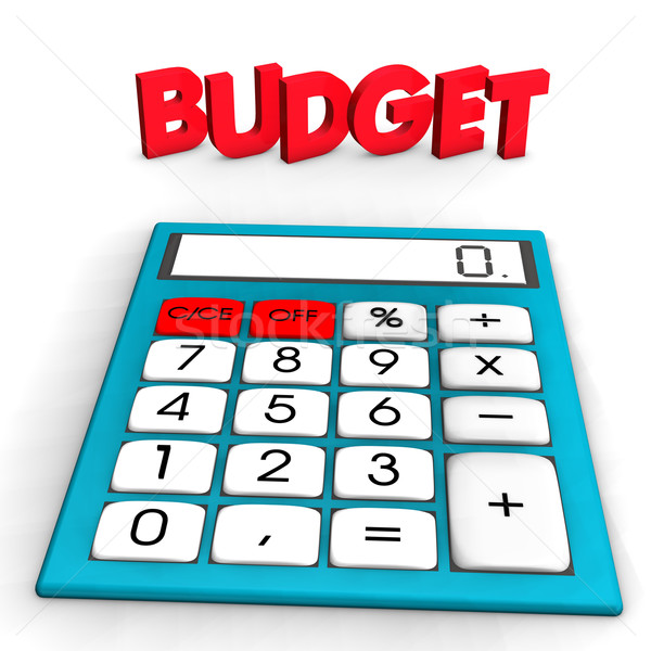 Budget Calculator Stock photo © limbi007