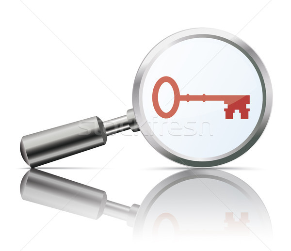 Loupe Mirror Key Stock photo © limbi007