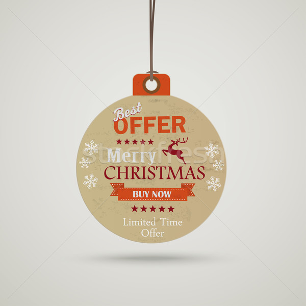 Christmas Bauble Price Sticker Stock photo © limbi007