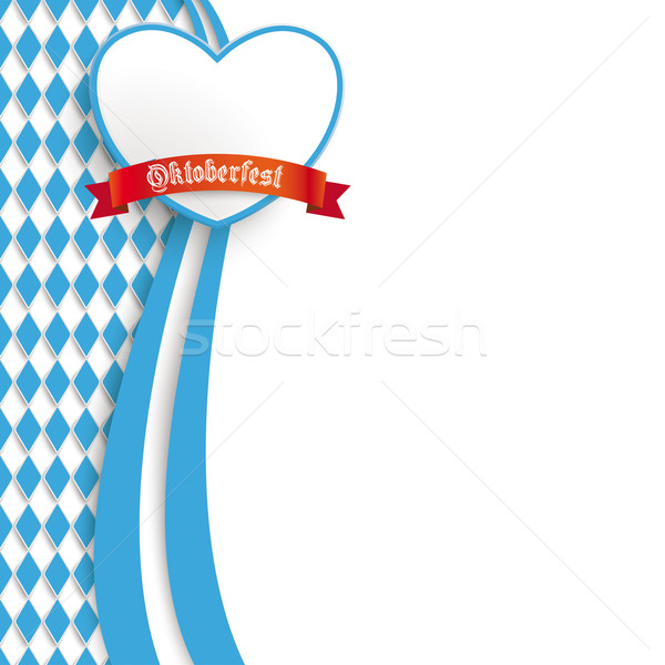 Bavarian Oktoberfest Flyer Oblong Colors Heart Stock photo © limbi007
