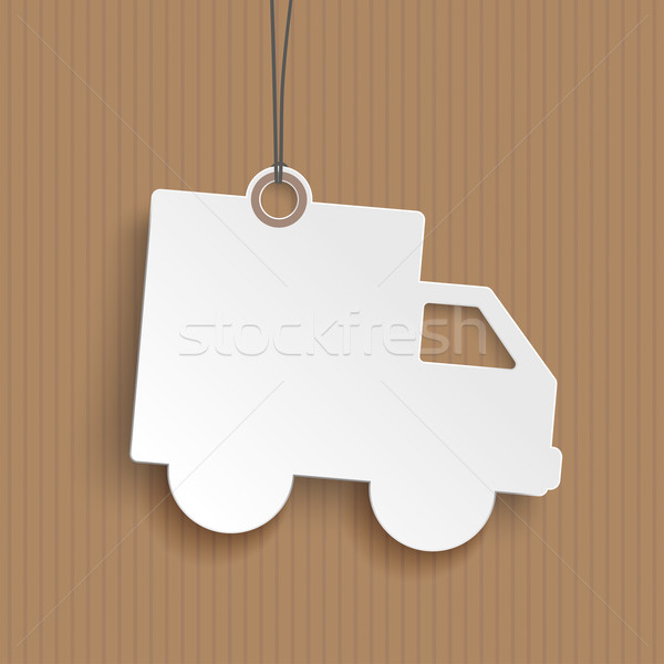 Price Sticker Shipping Car Cardboard Stock photo © limbi007