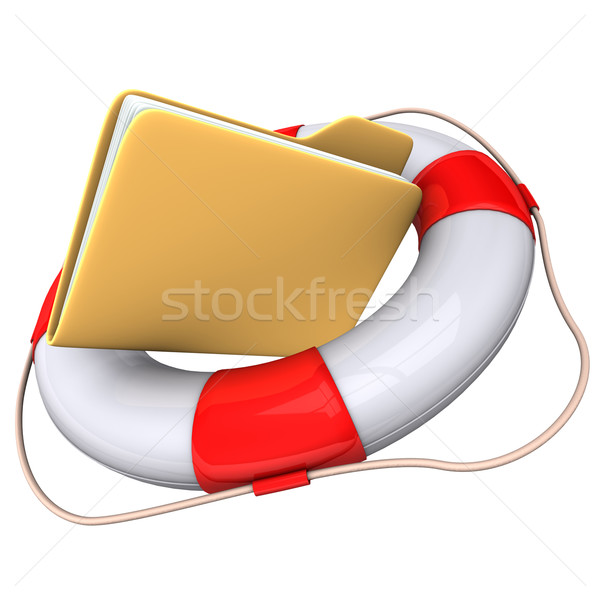 Folder Lifebelt Stock photo © limbi007
