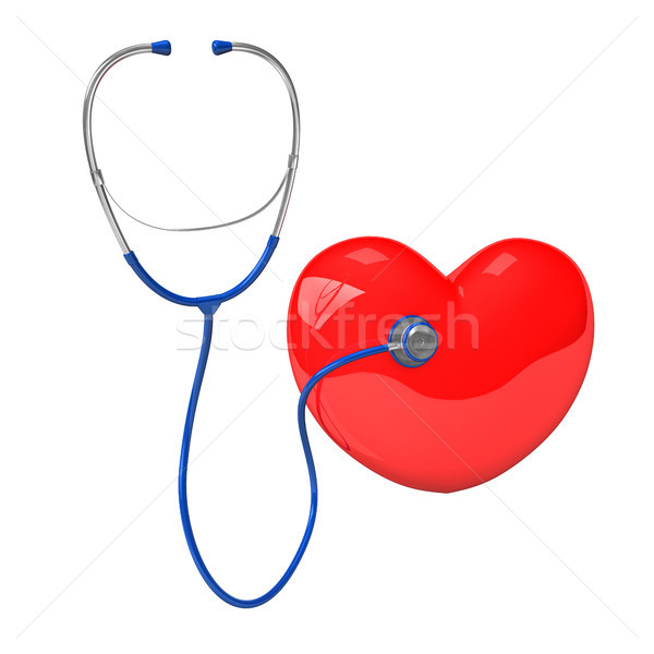 Stethoscope Red Heart Stock photo © limbi007