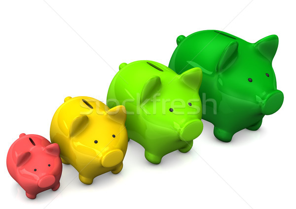 Piggy Bank Chart Stock photo © limbi007