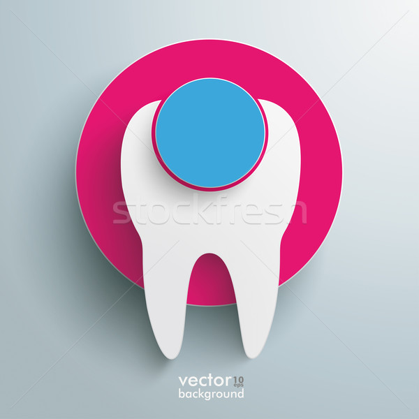 Tooth Filling Colored Circles Infographic Stock photo © limbi007