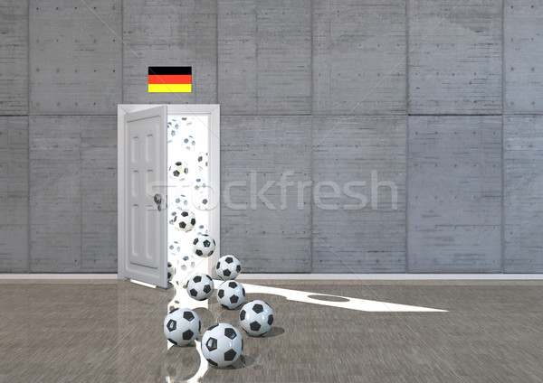 Room Footballs Germany Stock photo © limbi007