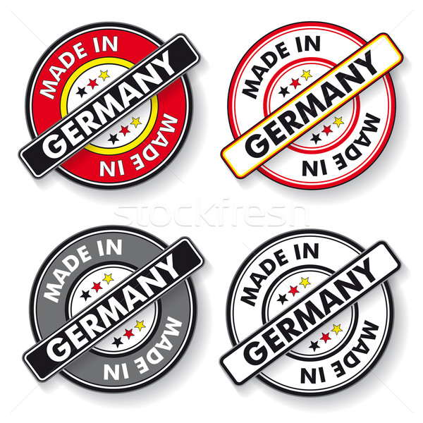 Made In Germany Stickers National Colors Stock photo © limbi007