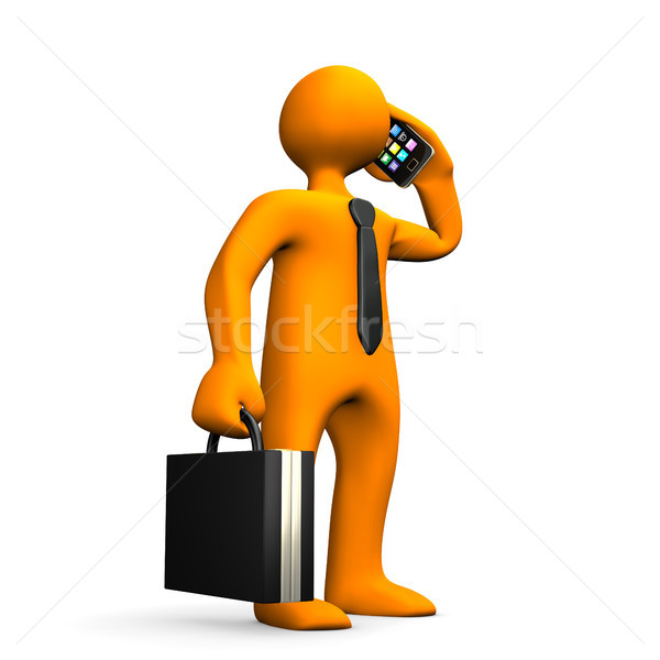 Businessman Smartphone Stock photo © limbi007