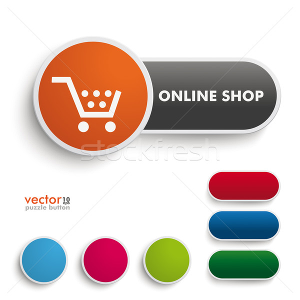Online Shop Button Stock photo © limbi007