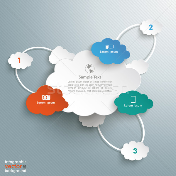Cloud Computing Infographic Stock photo © limbi007