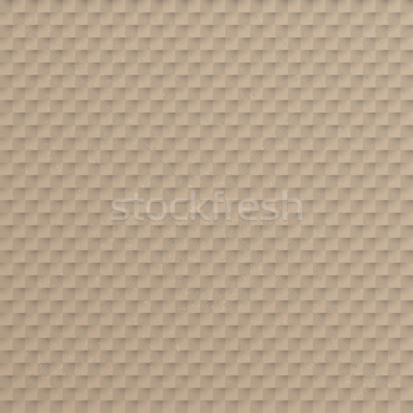 Cardboard Checkered Brown Background Stock photo © limbi007