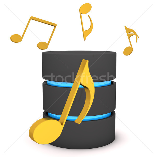 Database Music Notes Stock photo © limbi007