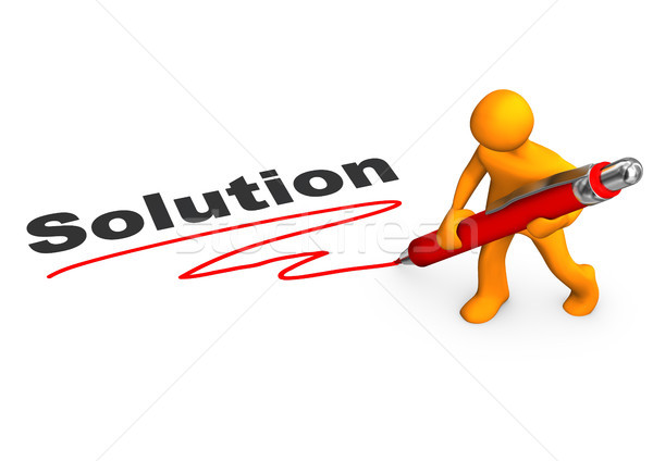 Solution Manikin Ballpen Stock photo © limbi007