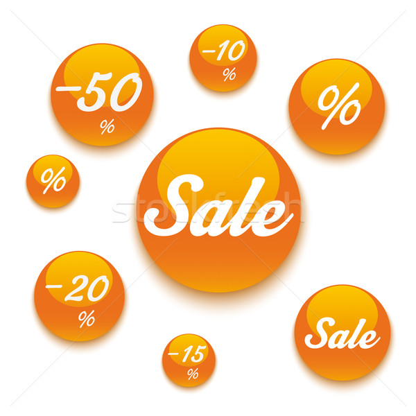 Orange Sale Buttons Stock photo © limbi007